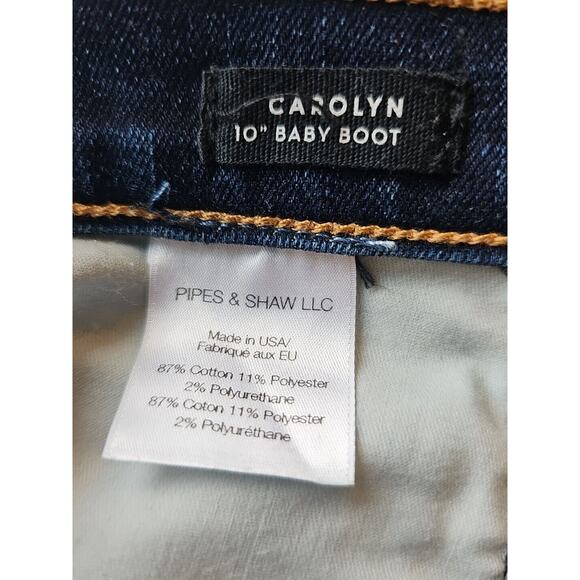 Veronica Beard Women's Blue Denim Button Fly Carolyn 10" Baby Boot Jeans Size 29 - Picture 5 of 7